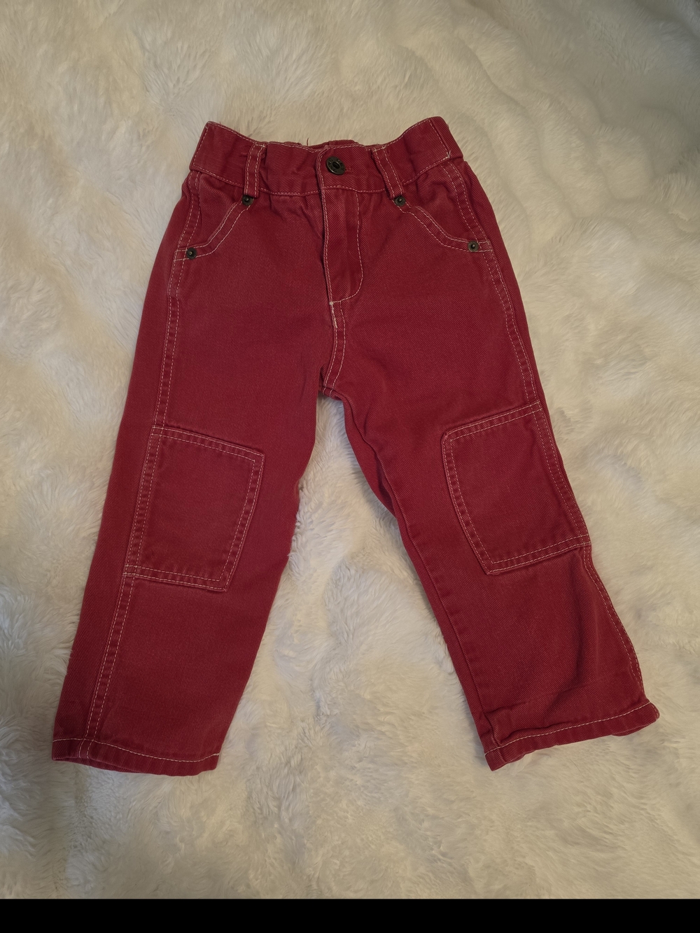 Hey Gang Boys' Red Patch Pocket Jeans